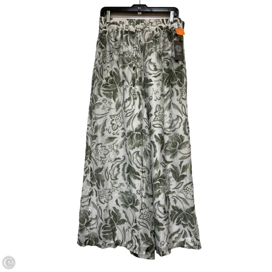 Pants Wide Leg By Vince Camuto In Green & White, Size: 4
