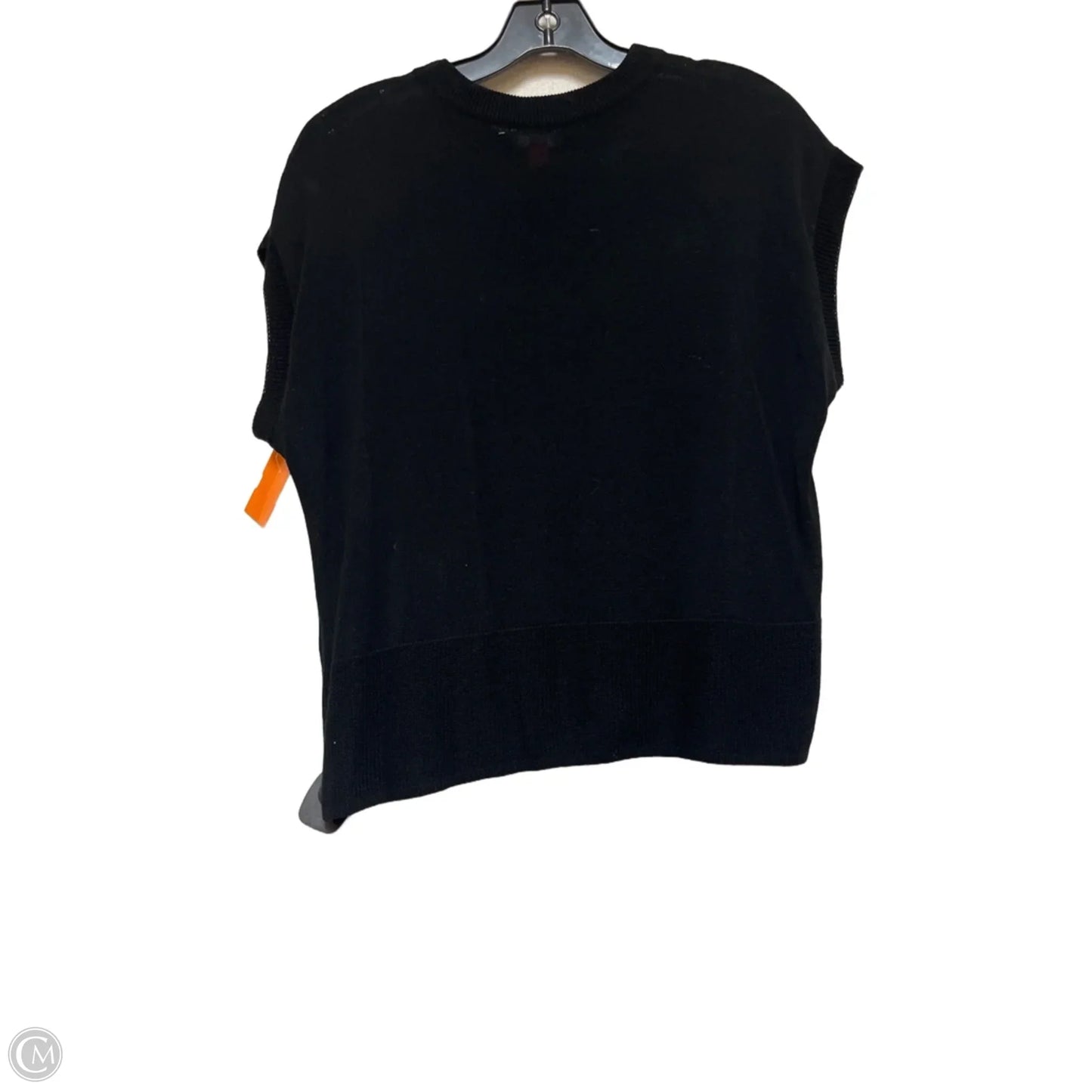 Top Short Sleeve By Vince Camuto In Black, Size: S