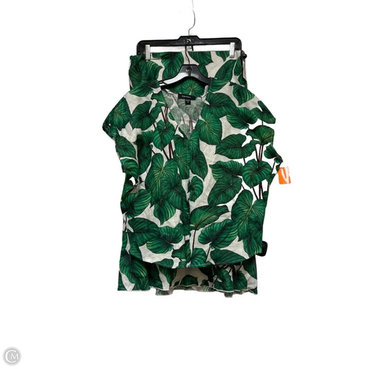 Skirt Set 2pc By Karen Kane In Tropical Print, Size: 8