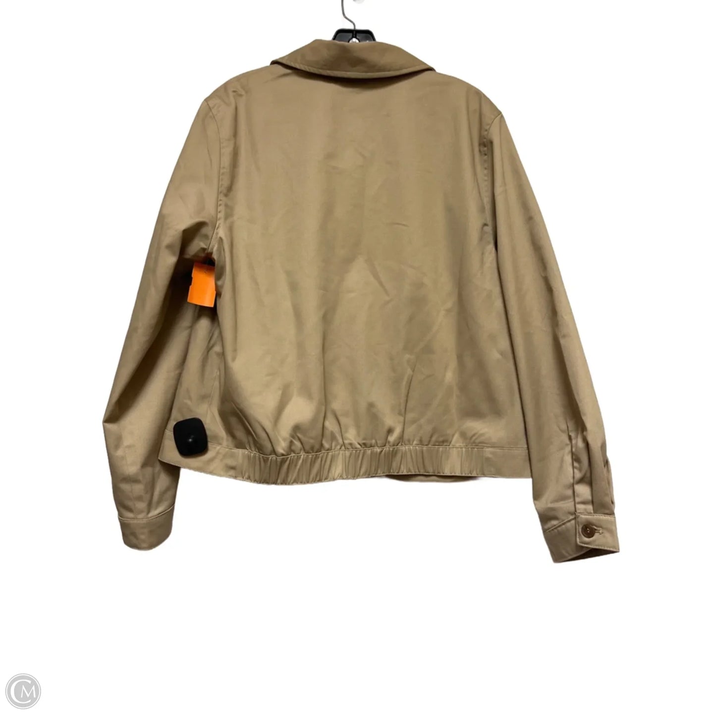 Jacket Shirt By Divided In Tan, Size: L