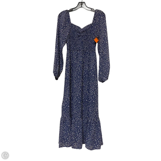 Dress Casual Midi By Jessica Simpson In Blue & White, Size: S