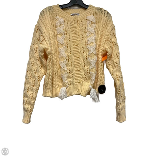 Sweater By Clothes Mentor In White & Yellow, Size: S