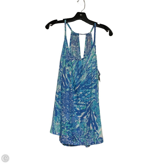Top Sleeveless Designer By Lilly Pulitzer In Blue, Size: L