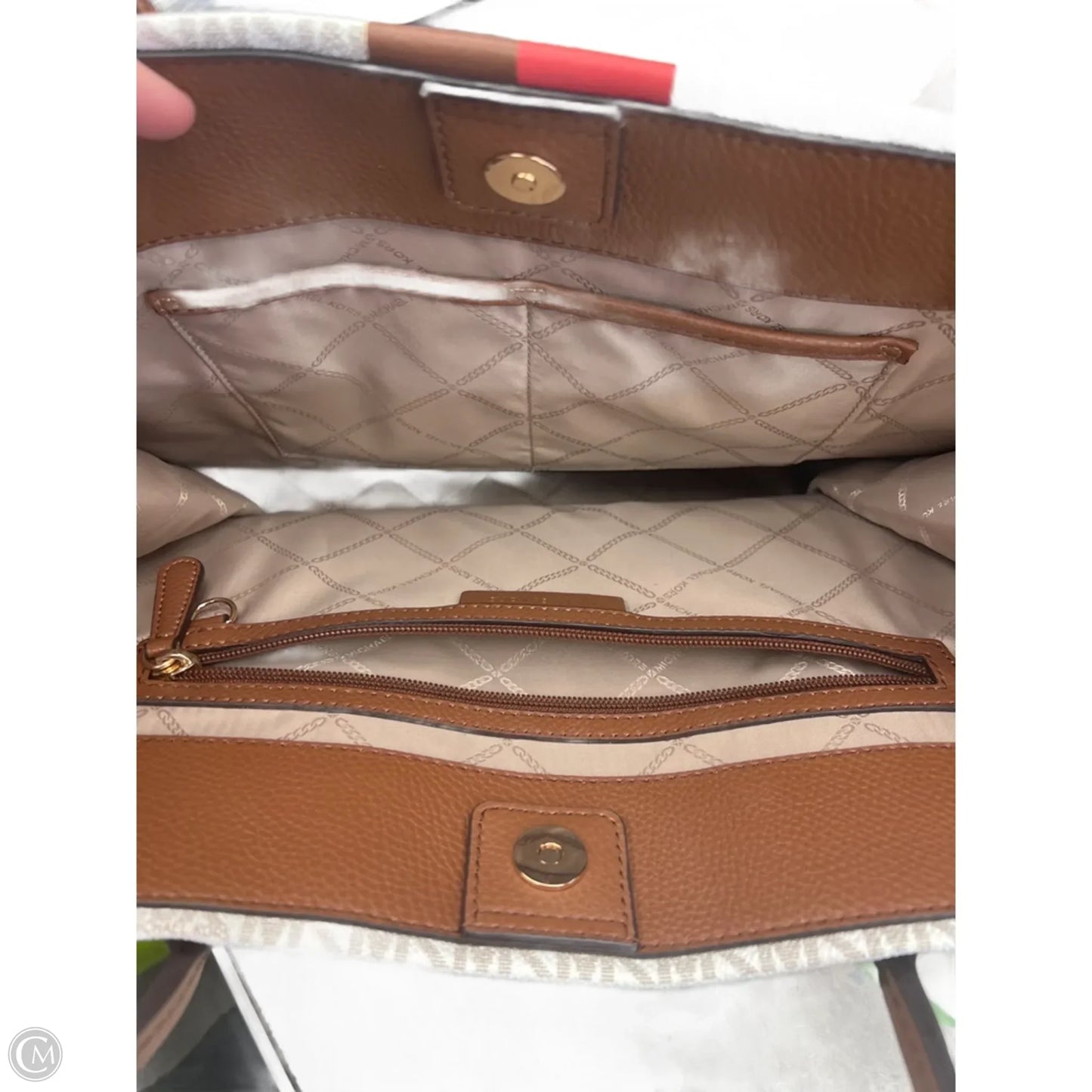 Tote Designer By Michael Kors, Size: Large