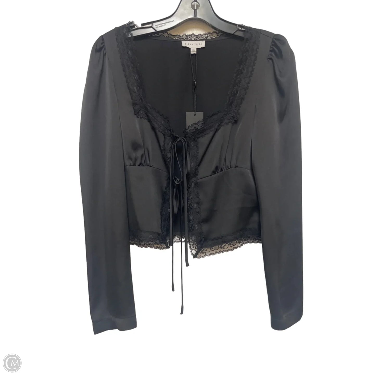 Top Long Sleeve By Gianni Bini In Black, Size: Xs