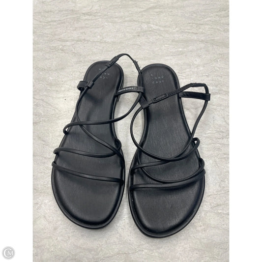 Sandals Flats By A New Day In Black, Size: 8