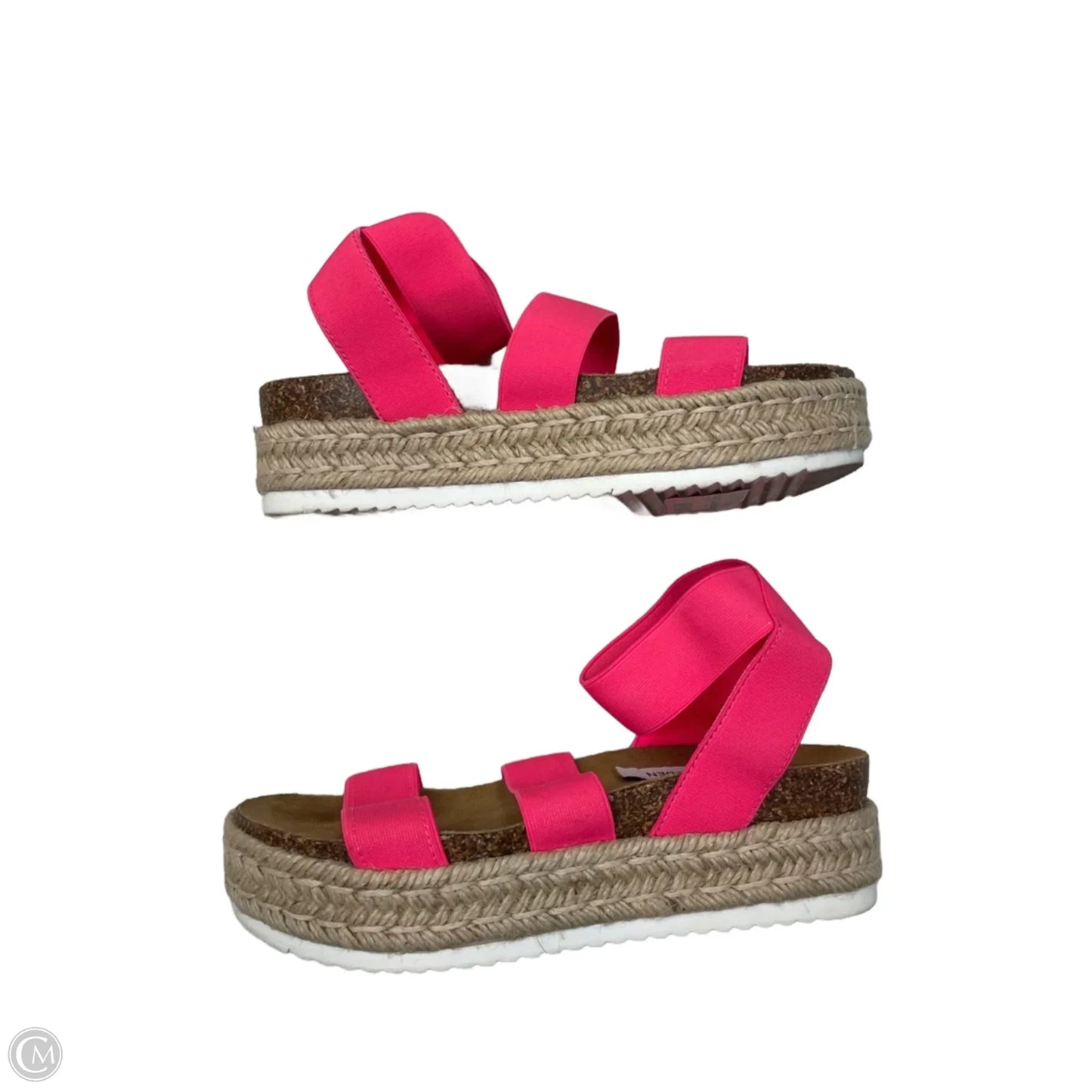 Sandals Heels Platform By Steve Madden In Pink, Size: 8