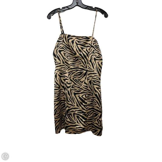 Dress Casual Short By Forever 21 In Zebra Print, Size: M