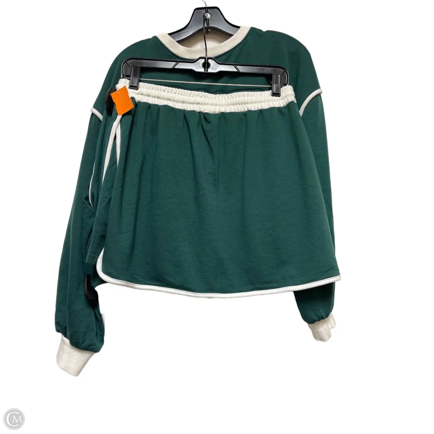 Skort 2pc Set By Clothes Mentor In Green & White, Size: L