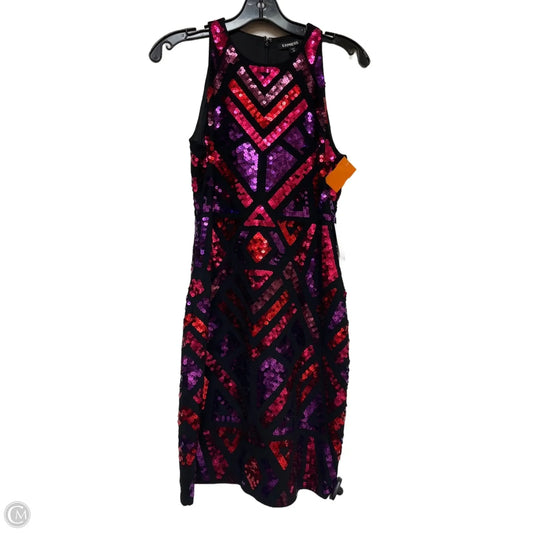 Dress Casual Short By Express In Black & Pink, Size: S