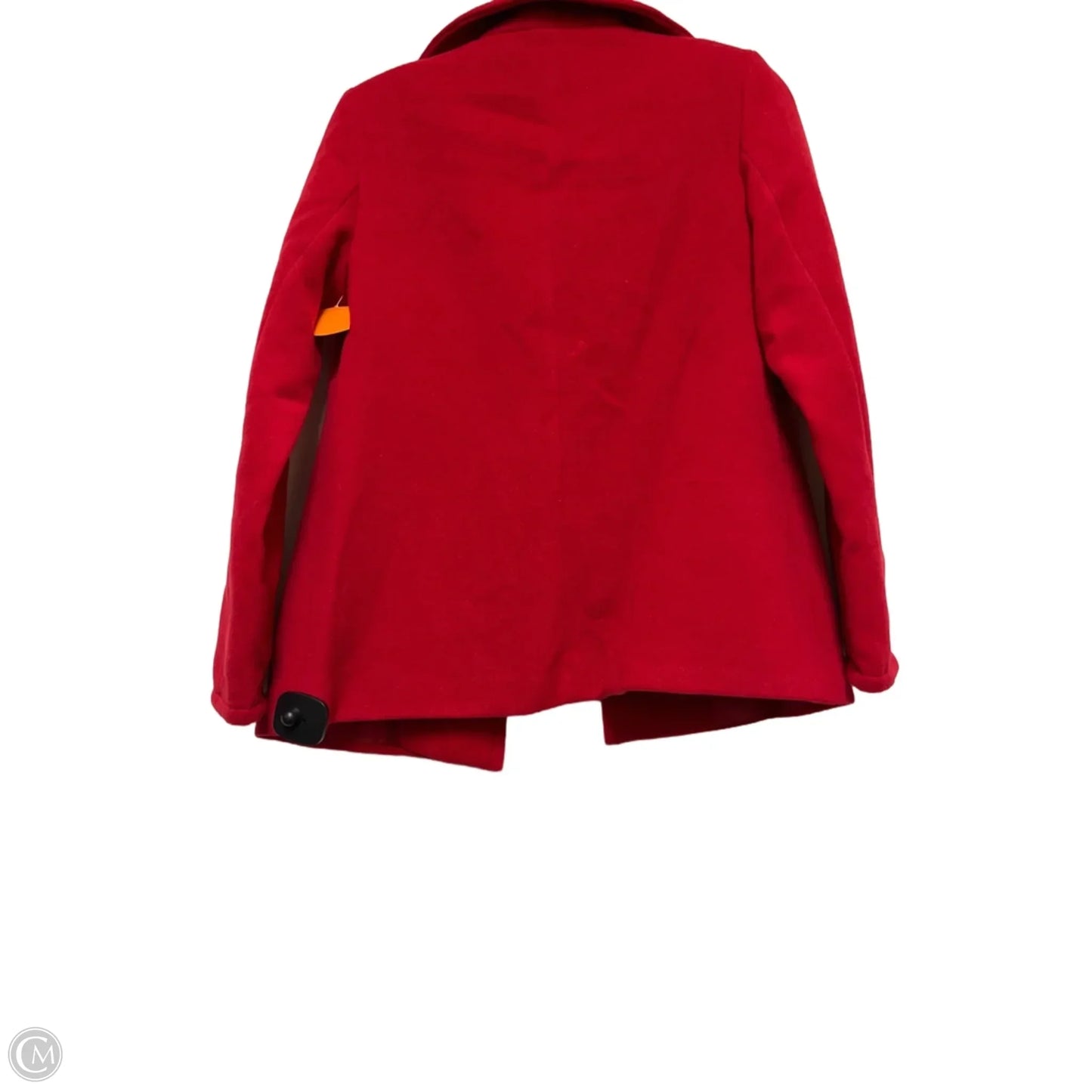 Coat Peacoat By Jm Collections In Red, Size: Sp