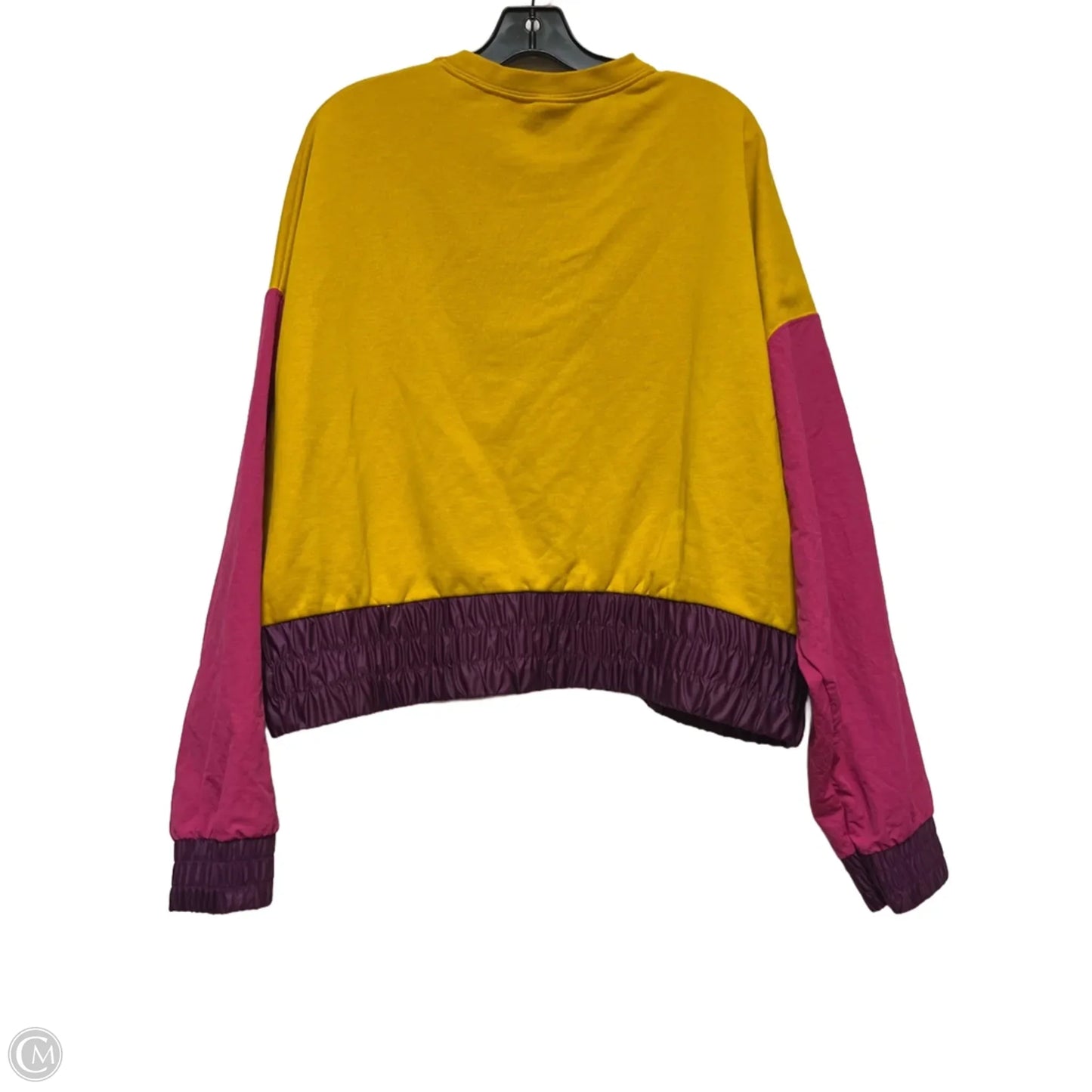 Sweatshirt Crewneck By Nike In Yellow, Size: L