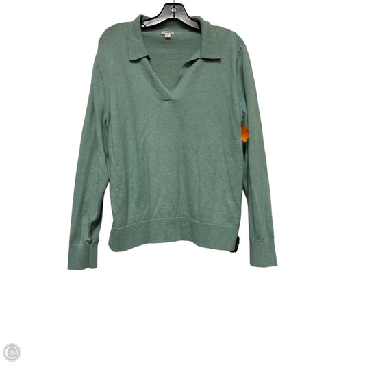 Top Long Sleeve By J. Crew In Green, Size: Xl