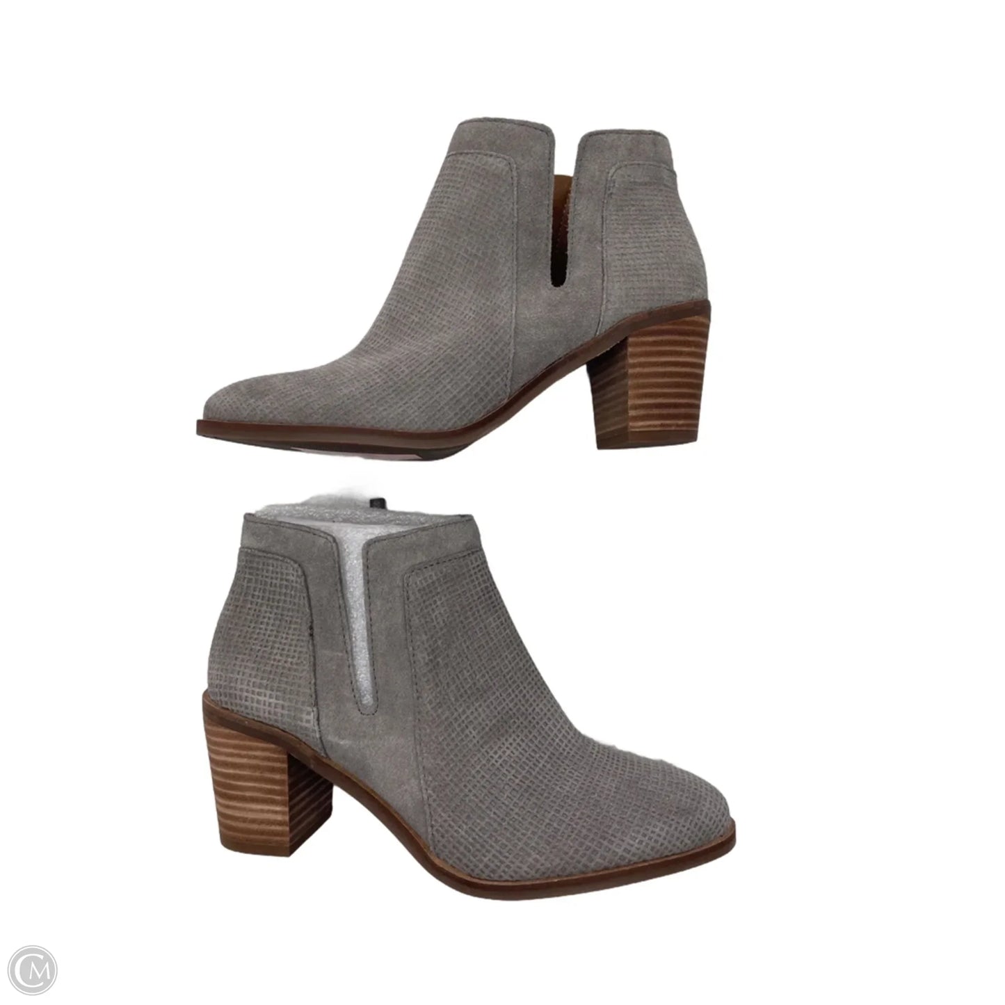 Boots Ankle Heels By Lucky Brand In Grey, Size: 7.5