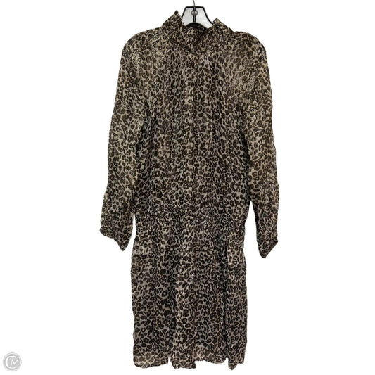 Dress Casual Midi By Velvet By Graham & Spencer In Animal Print, Size: Xl