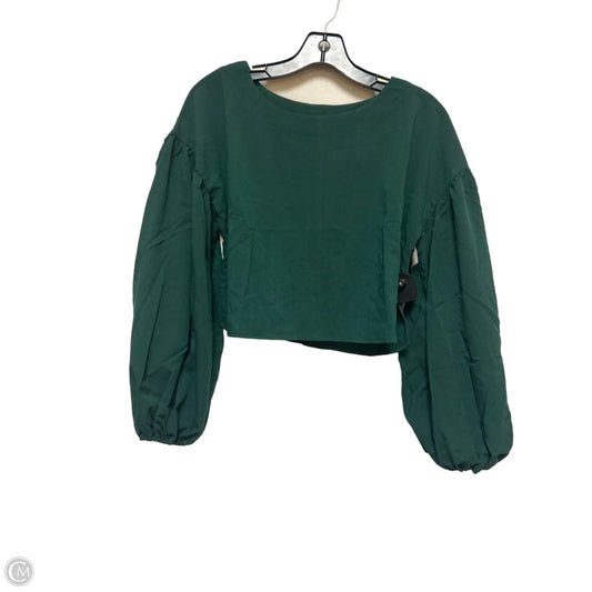 Top Long Sleeve By Blu Pepper In Green, Size: S