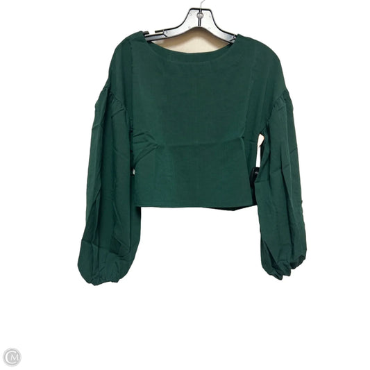 Top Long Sleeve By Blu Pepper In Green, Size: S