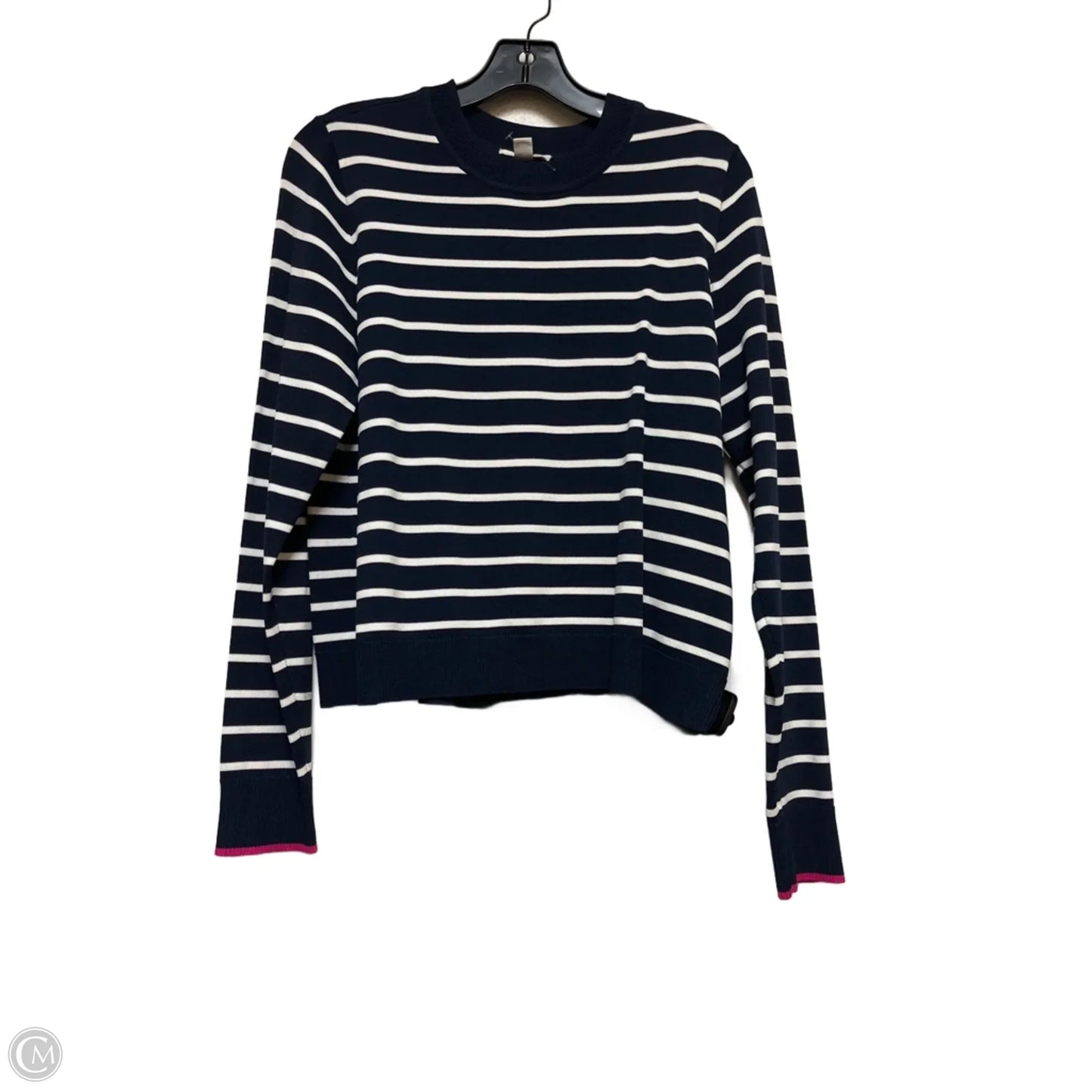 Top Long Sleeve By On 34th In Striped Pattern, Size: M