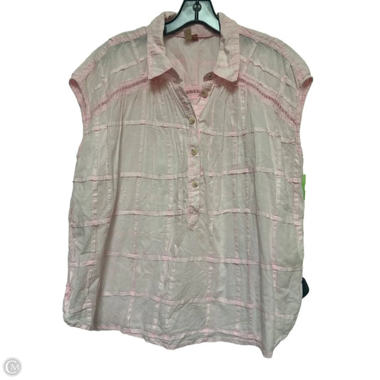 Top Short Sleeve By Pilcro In Pink, Size: M