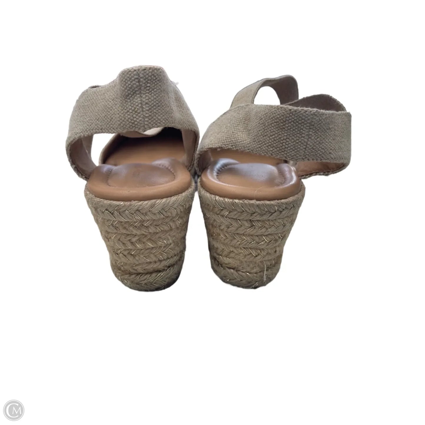 Shoes Heels Wedge By Easy Spirit In Gold & Tan, Size: 8