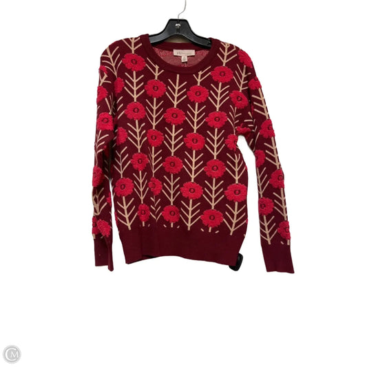 Sweater By Philosophy In Floral Print, Size: S