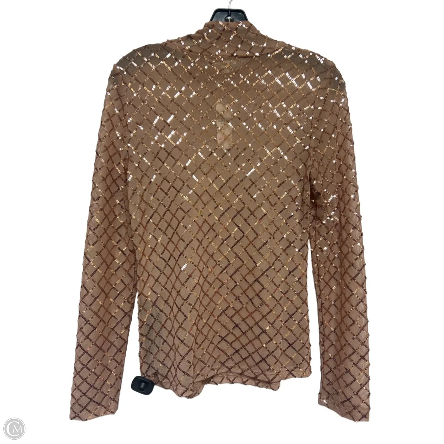Top Long Sleeve By Pilcro In Rose Gold, Size: S