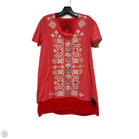 Dress Casual Short By Johnny Was In Pink, Size: S