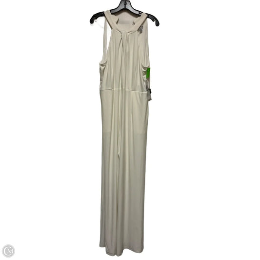 Jumpsuit By Nina Leonard In White, Size: Xl