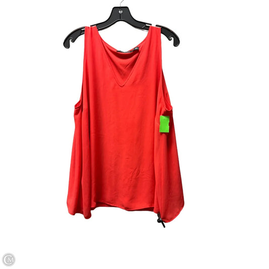 Top Sleeveless By Lauren By Ralph Lauren In Red, Size: Xl