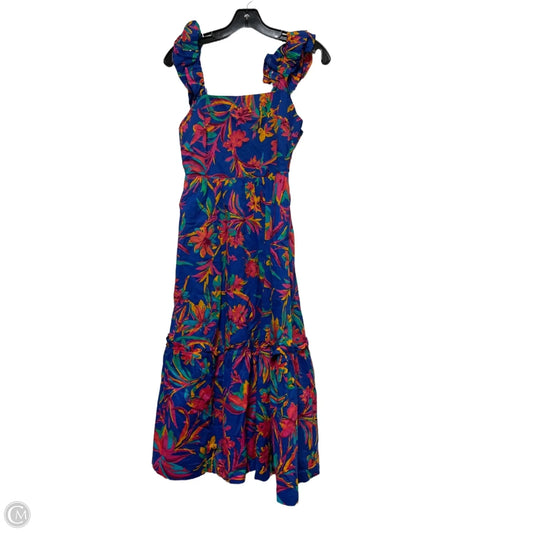 Dress Casual Midi By J. Crew In Floral Print, Size: 0