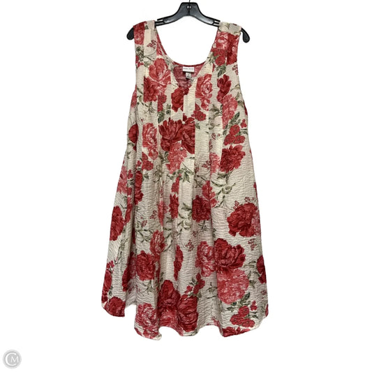 Dress Casual Short By Ava & Viv In Floral Print, Size: 1x