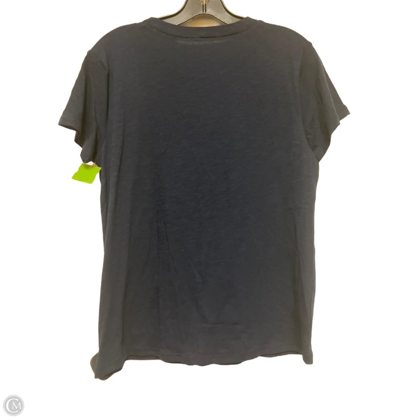 Top Short Sleeve Basic By Loft In Navy, Size: M