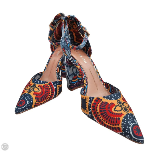 Shoes Heels Block By Gianni Bini In Geometric Pattern, Size: 7.5