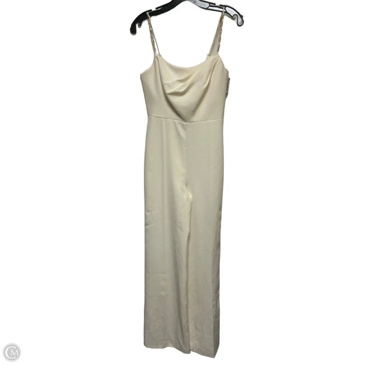 Jumpsuit Designer By Halston In Cream, Size: Xs