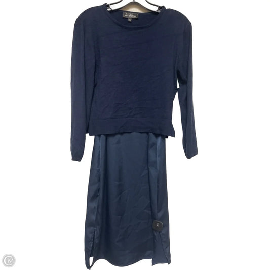 Dress Casual Midi By Sam Edelman In Navy, Size: Xs