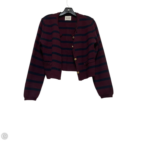 Cardigan By Scotch & Soda In Blue & Purple, Size: M