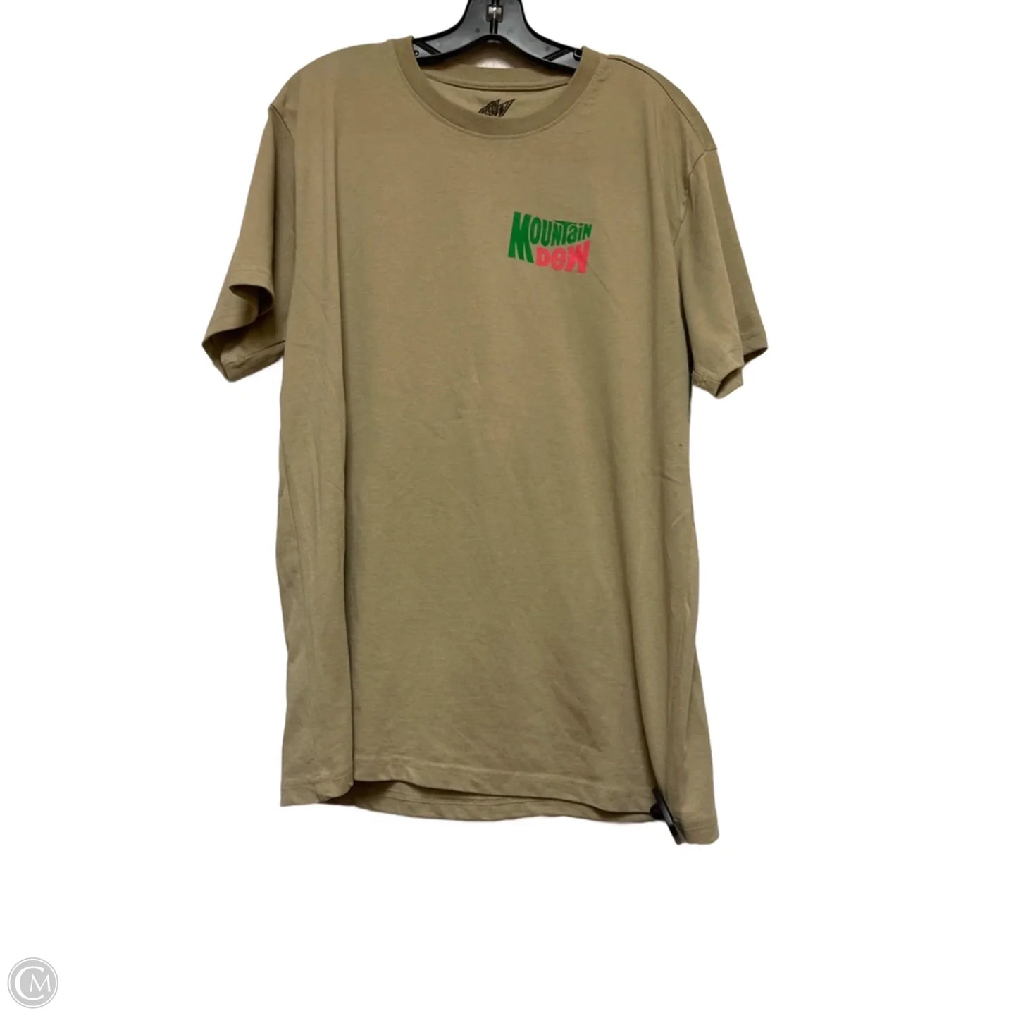 Top Short Sleeve Basic By Clothes Mentor In Green & Pink, Size: L