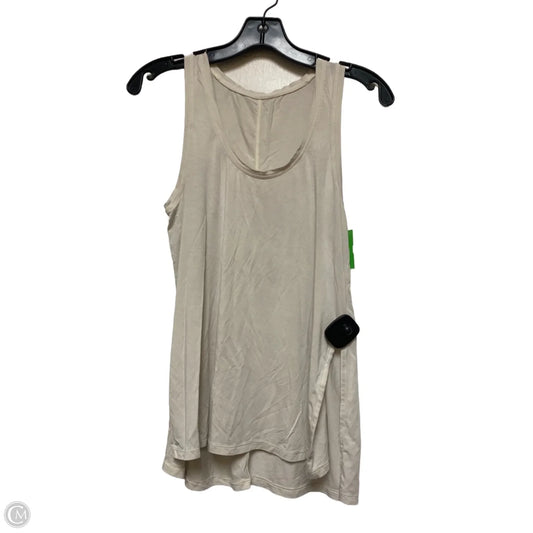 Athletic Tank Top By Lululemon In Cream, Size: M