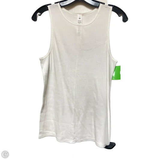 Athletic Tank Top By Lululemon In White, Size: M
