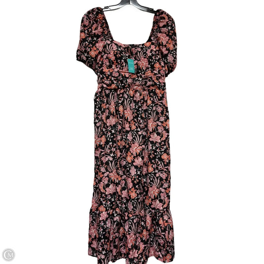 Dress Casual Midi By Maurices In Floral Print, Size: M