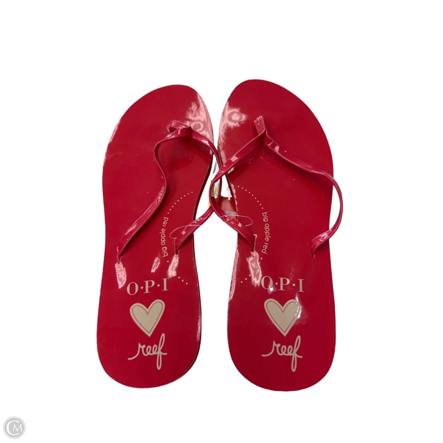 Sandals Flip Flops By Reef In Red, Size: 8