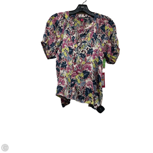 Top Short Sleeve By Vince Camuto In Floral Print, Size: Sp