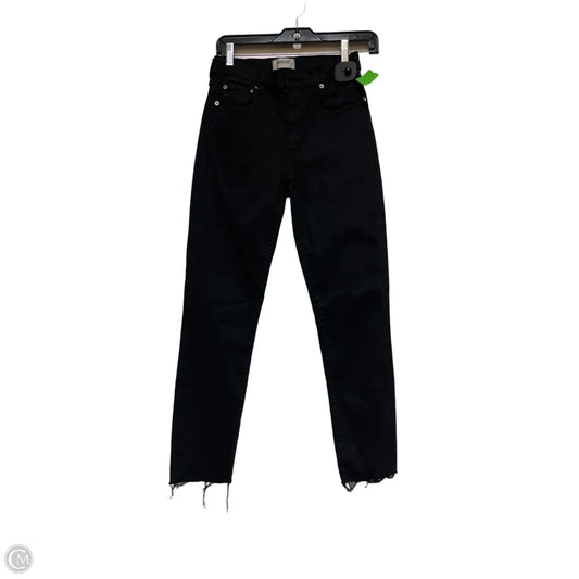Jeans Skinny By Agolde In Black Denim, Size: 4