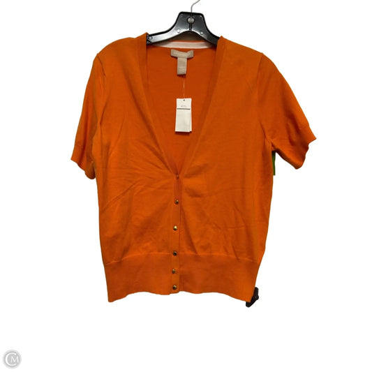 Top Short Sleeve By Banana Republic In Orange, Size: L