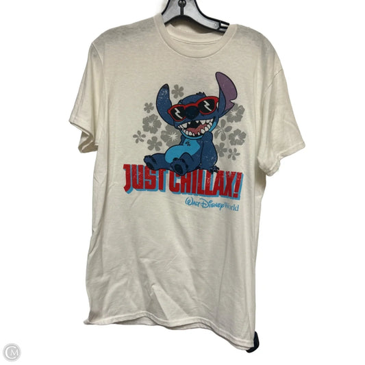 Top Short Sleeve Basic By Disney Store In Blue & Red & White, Size: M