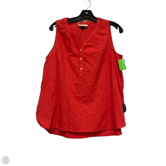 Top Sleeveless By Universal Thread In Red, Size: M