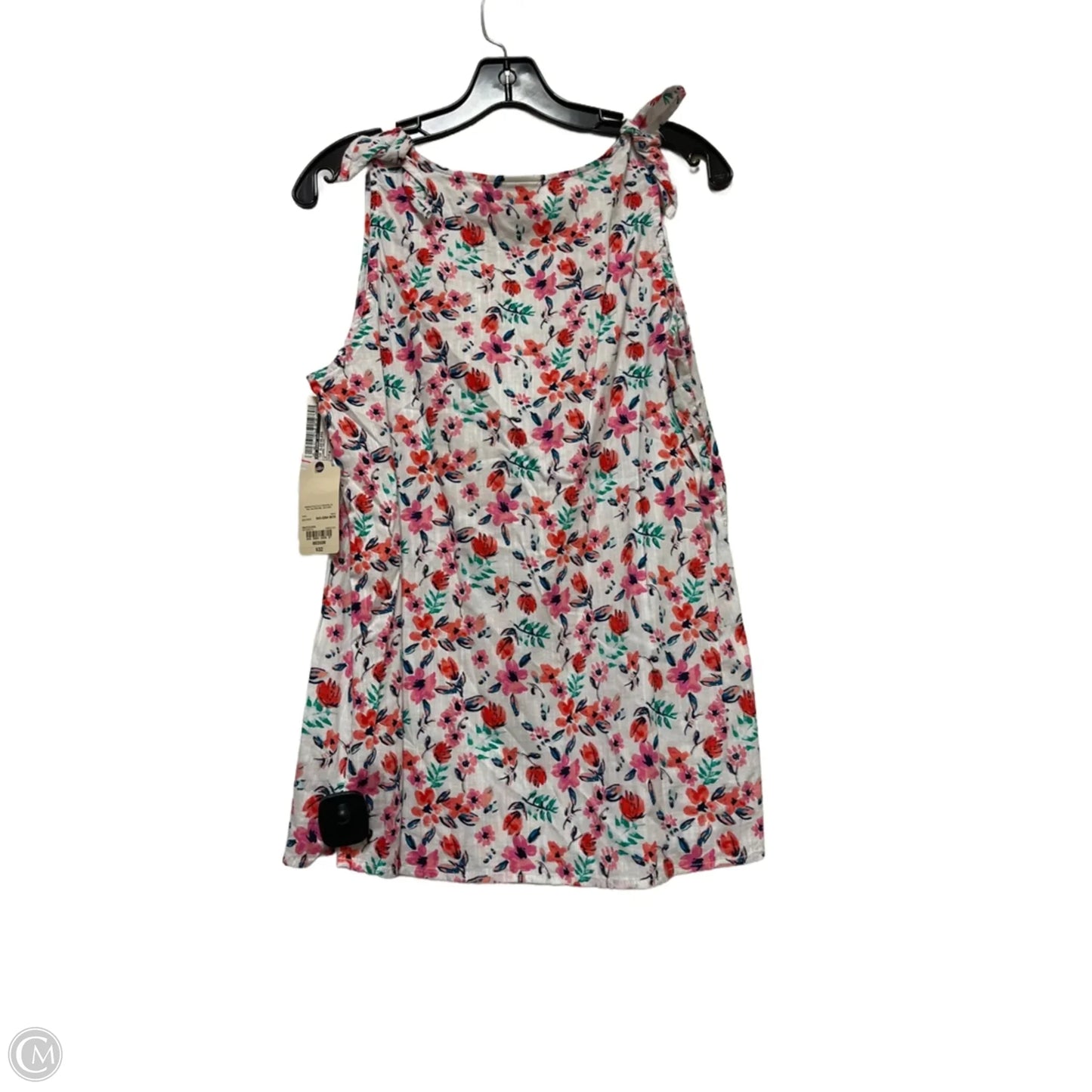 Top Sleeveless By St Johns Bay In Floral Print, Size: M