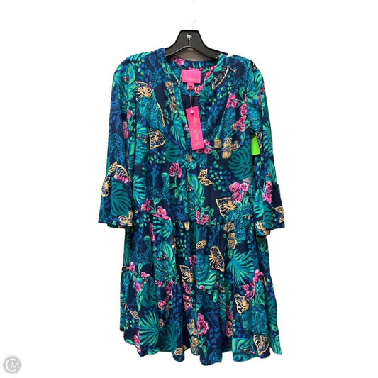 Dress Designer By Lilly Pulitzer In Floral Print, Size: 0