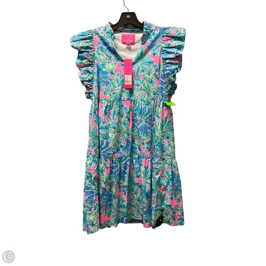 Dress Designer By Lilly Pulitzer In Green & Pink, Size: Xs