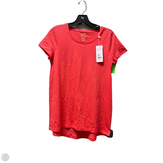 Top Short Sleeve Designer By Lilly Pulitzer In Red, Size: Xs